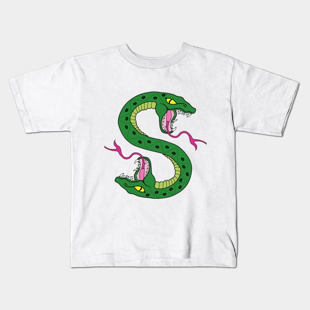 Snakes Kids T-Shirt by Sirell